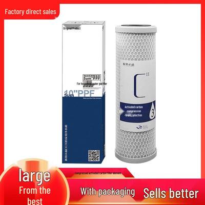 10-Zoll CTO Aktivkohlefilterkartusche für Haushaltswasserfilter, Dritte Stufe Filtration Universelles Zubehör