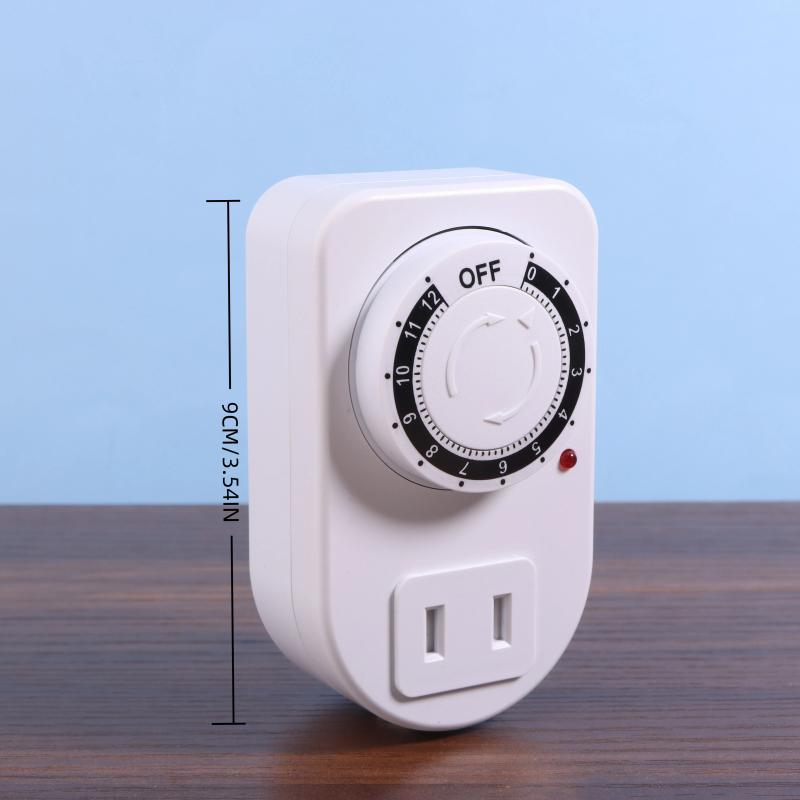 New 12/24 Hours Cyclic Timer Switch Kitchen Timer Outlet Loop Universal Timing Socket Mechanical Timer