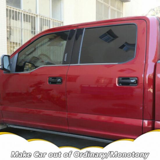 Exterior Door Handle & Door Handle Bowl Cover Trim For Ford F150 2015- Black