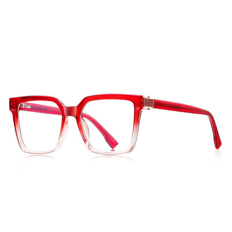 

New Bling TR90 Blue Light Filteringweight Reading-purpose Glasses Fashionable Large Frame Spring hinge Far-sighted Eyeglasses Woman Optical Glasses Original Lenses