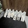 Desk Ornament Mould Flexible Silicone Mold for Miniature House Shaped Decoration Gypsum Molds Jewelry Making Supplies