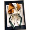 Silk Scarf for Women Square Scarf Versatile Professional Silk Scarf Retro Printed Scarf