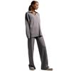 European & American Polo Collar Casual Pullover with Wide-Leg Pants Two-Piece Set for Women - Autumn/Winter 2025 Collection