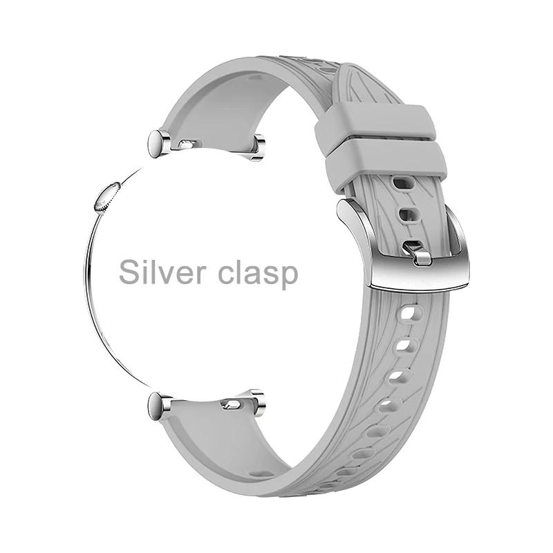 Cinturino in Silicone da 18 mm per Huawei Watch 5 42mm Cinturino di Ricambio Sportivo per Huawei Watch GT5 41mm GT5pro 42mm Braccialetto Cinturino