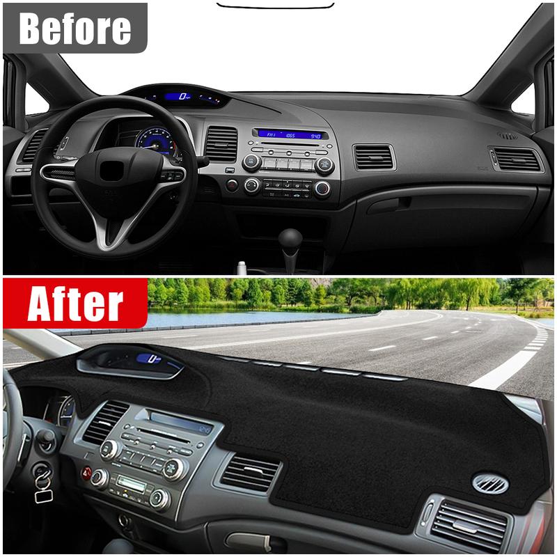 Auto-Armaturenbrettabdeckung für Honda Civic 8. Generation 2006 2007 2008 2009 2010 2011 Instrumententafel Sonnenschutzmatte Rutschfeste Unterlage Zubehör