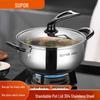 SUPOR 20cm 304 Stainless Steel Soup Noodle Pot