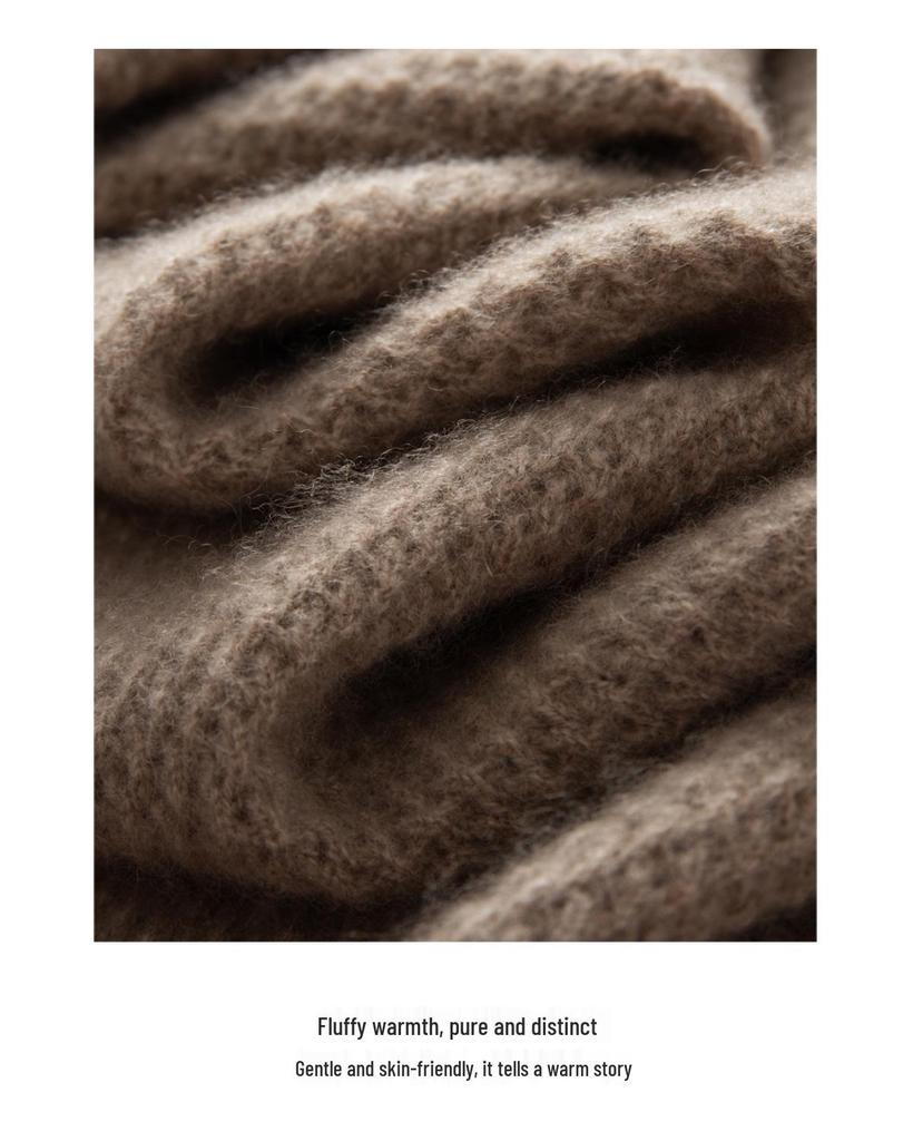 Women's 100% Pure Cashmere Rhinestone Knit Shawl - Versatile Fashion for Autumn/Winter