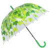 Japanese Forest Style Transparent Cherry Blossom Umbrella with Arched Long Handle for Students