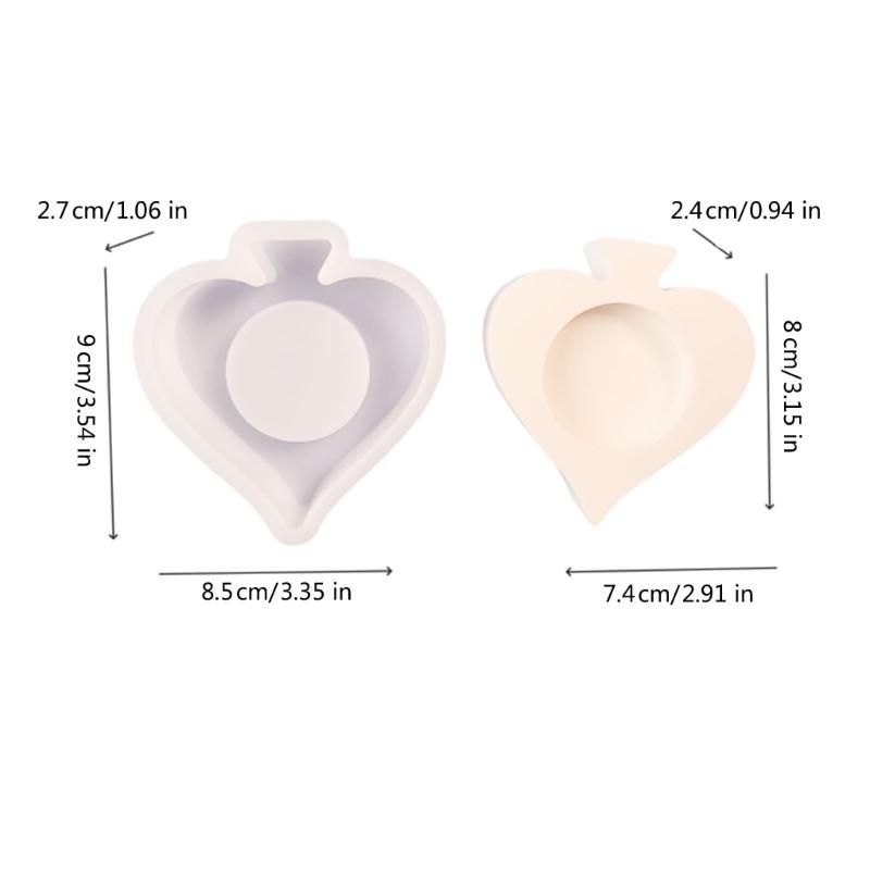 Candle Holder Silicones Molds Ace of Spade Candlesticks Molds Resins Castings Mould Soap Crafts Molds for Jewelry Making