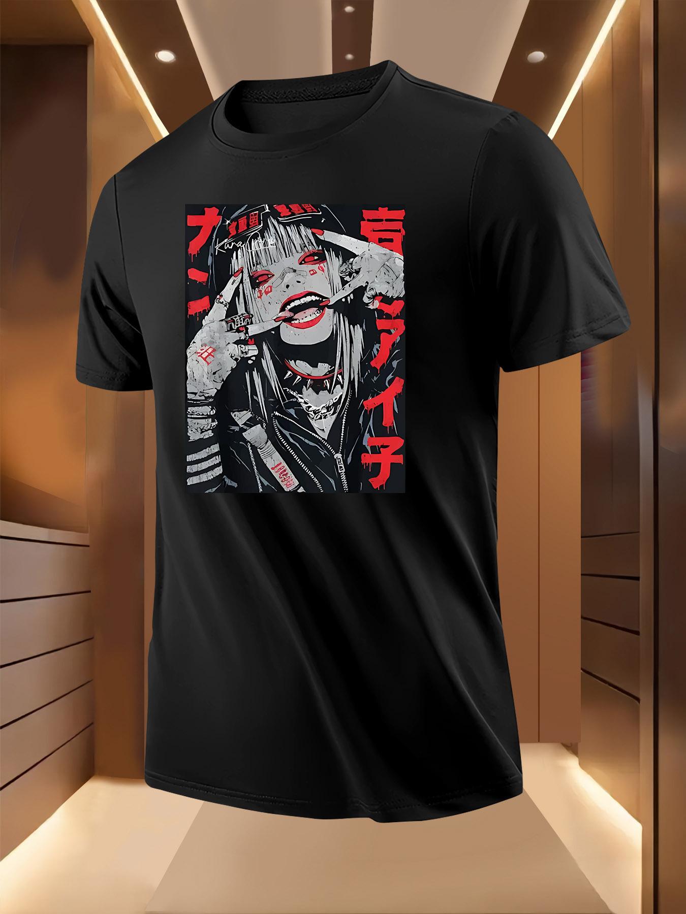 Punk Rock Graphic Tshirt - Bold Red Black Print XXXXL