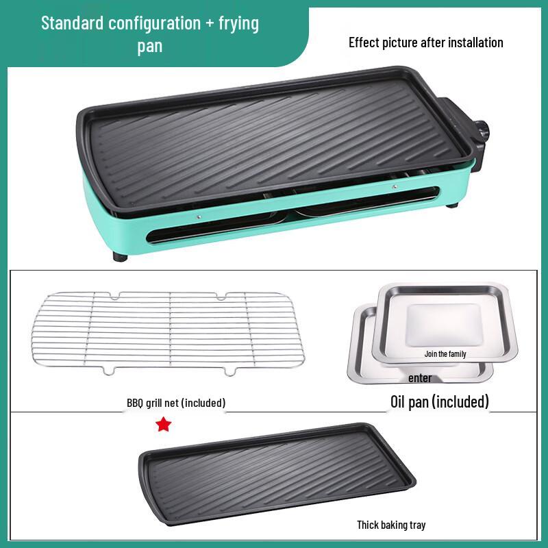 Electric BBQ Grill with Griddle