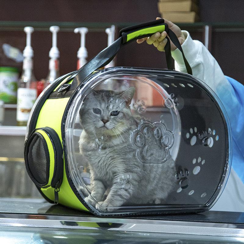 Folding Portable Space Capsule Pet Bag Cat Bag New Oxford Cloth Crossbody Portable Breathable and Comfortable Cat Backpack