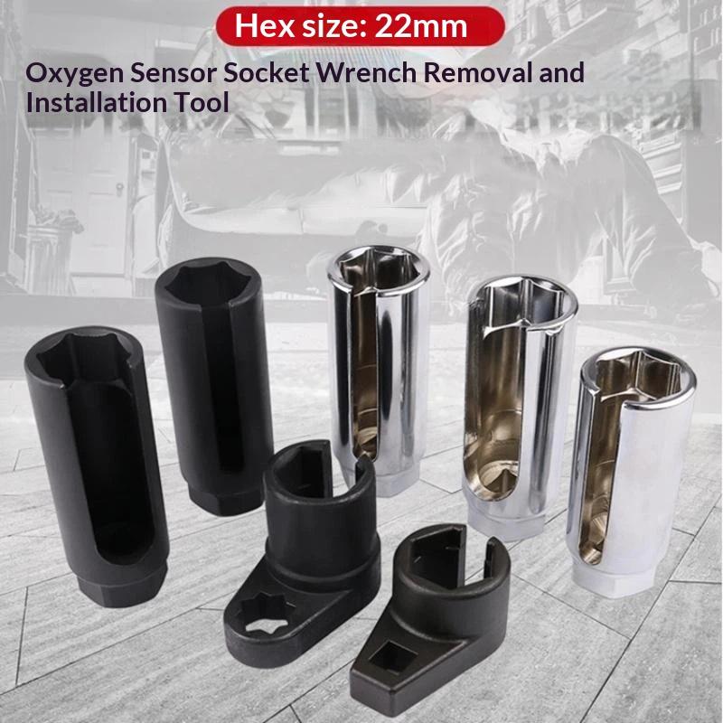 Oxygen Sensor Removal Socket Wrench 1/2 Inch Square Drive Universal Wear Resistant Fit for Most Car Model Maintenance