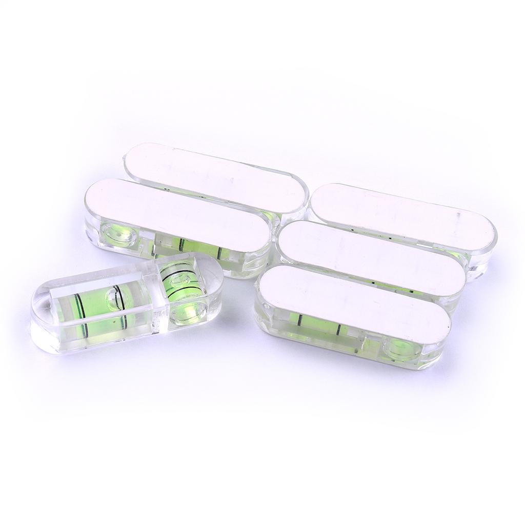 Acrylic Spirit Level Mini Bubble Spirit Level T-type Spirit Level for Measuring Instrument Tool 29.5*8.8*7.3mm