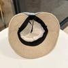 New Lightweight Linen-Look Bucket Hat Women Summer Wide Brim Sunscreen Breathable Back Slit Reversible Brim Versatile