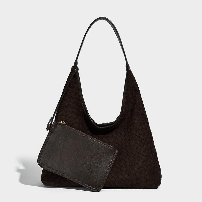 Microdermabrasion Handwoven Commuter Tote Bag 2025 New Simple Large Capacity Women's Bag Niche Design Underarm Bag
