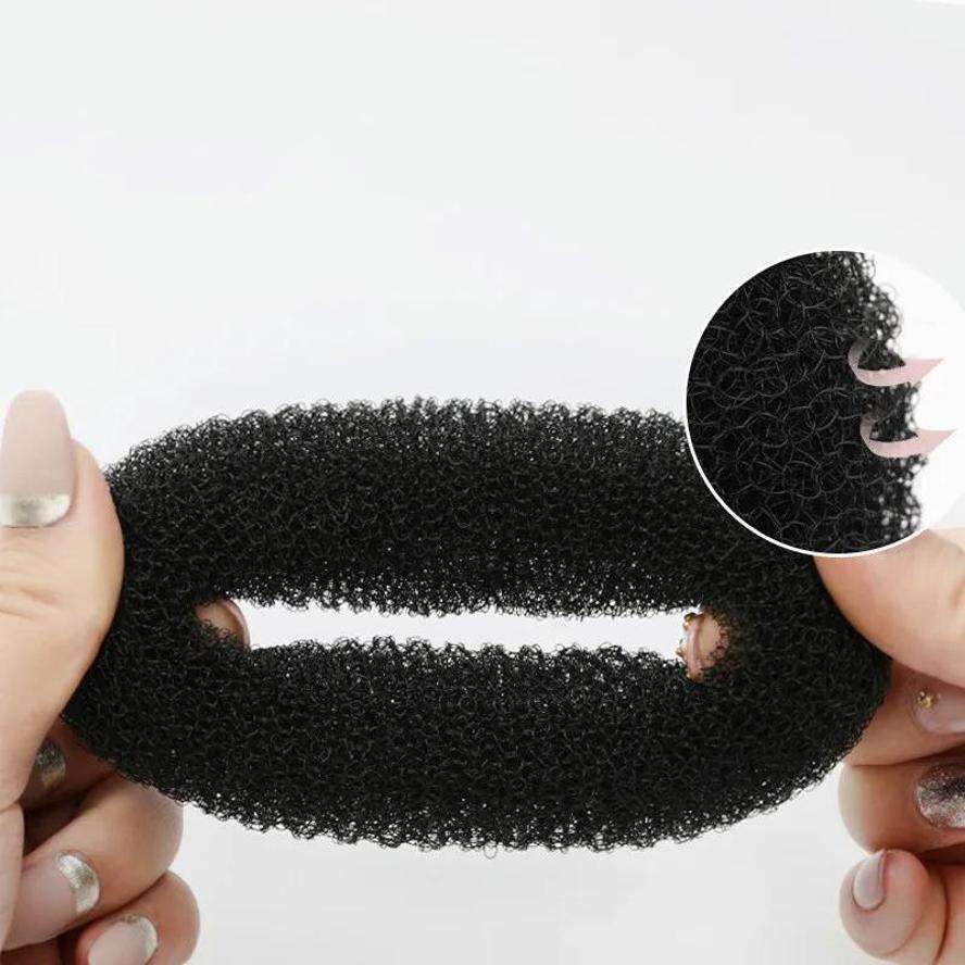 14cm Large Donut Fluffy Ball Princess Hairstyle Personalized Multifu Headwear Salon Styling Tool Women's Accessories Scrunchie