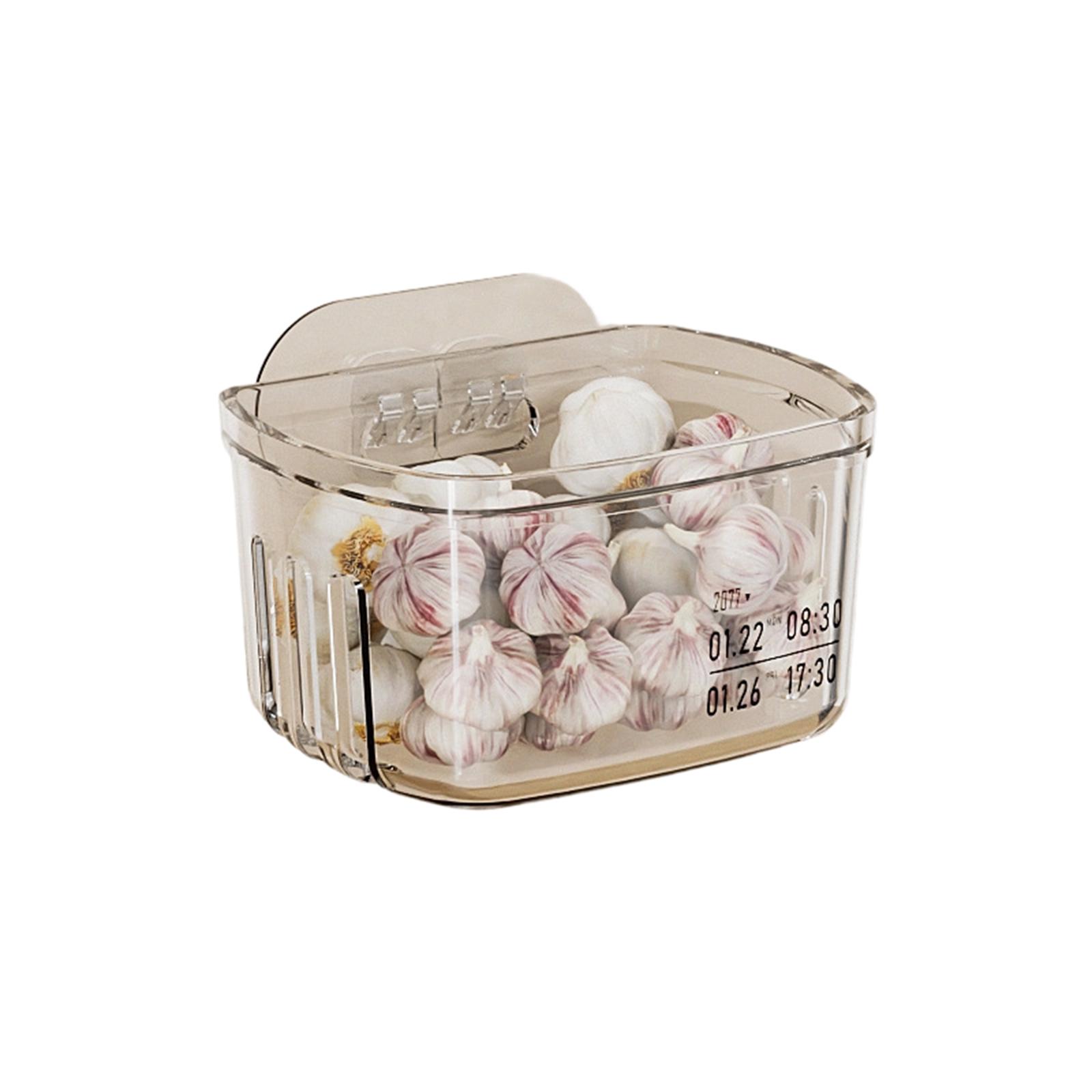 

Wall-mounted Kitchen Storage Box For Home Use; Multi-functional Storage Box For Garlic, And Onions One Size