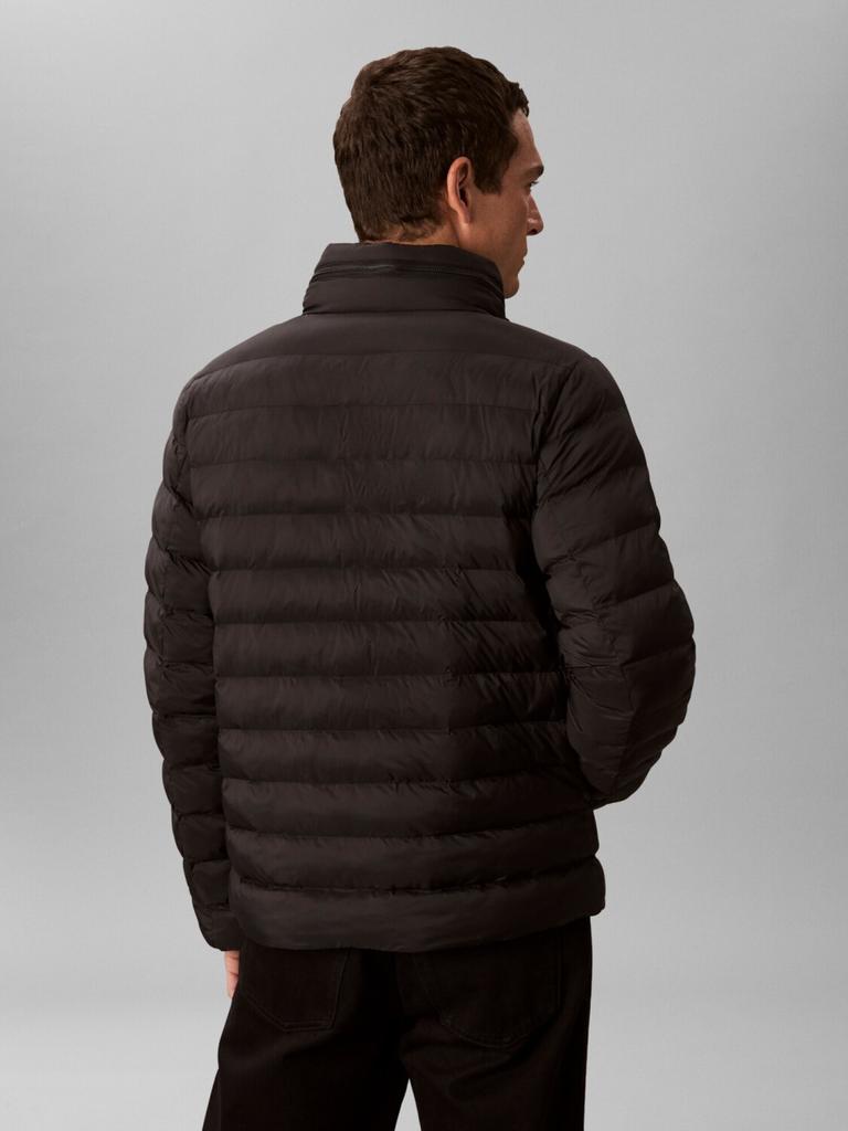 Winter Jacket Calvin Klein Quilted Jacket Hood Black
