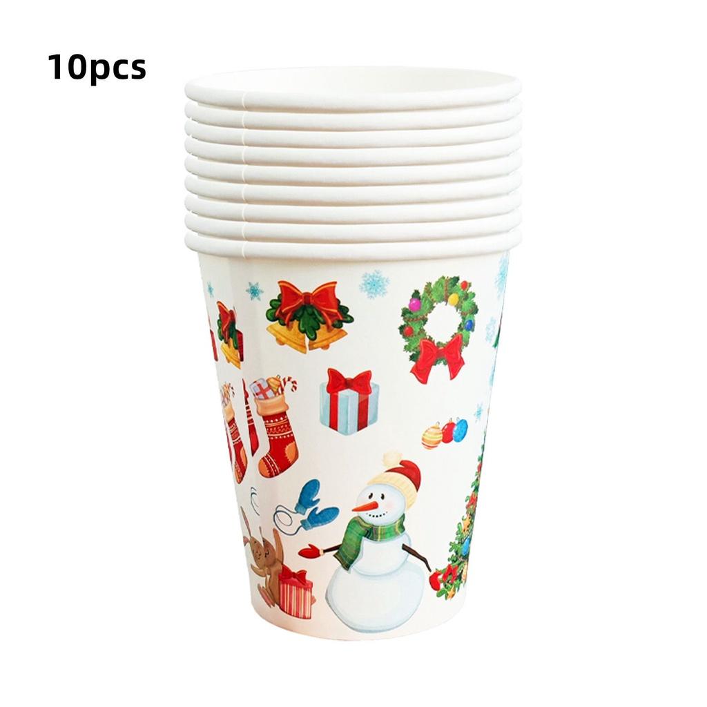 Festive Merry Christmas Santa Claus Themed Party Supplies Set