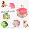 Dog Bowl, Removable Stainless Steel Hanging Pet Kennel Cage Bowl Food & Water Feeder Coop Cup for Puppy, Cat, Rabbit