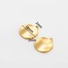 5pcs/Lot 14K 18K Gold Color Plated Wave Pattern Round Pendants With Hole Charm Bracelets Pendants For DIY Jewelry Makings