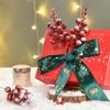 16 Pack Christmas Glitter Berries Stems, 8" Artificial Christmas Picks Snowy Berry Stems for Christmas Tree Ornaments, DIY Xmas Wreath, Crafts,Holiday