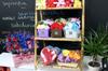 6x Soap Flowers Heart Box Red Roses 3-Pack