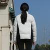 Li Ning Color Block Letter Zipper Stand Collar Comfortable Breathable Versatile Short Cotton Jacket Men Jacket White AJMU219-2