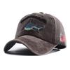 New Designer Black White Animal Shark Embroidery Baseball Hat Snapback Women Bone Vintage Cotton Dad Caps For Men Gorras