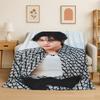 Kpop B-BTS SUGA Agust D Yoon Gi Flannel Blanket Soft Warm Throw Blanket for Bedroom Living Room Bed Travel Camping Picnic Gift