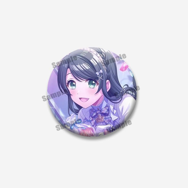 Cute Cartoon Girls Miyu Haruna Cosplay Badges Music Game D4DJ Rika Hayate Soft Button Pin Jewelry Brooch Accessories for Hat Bag