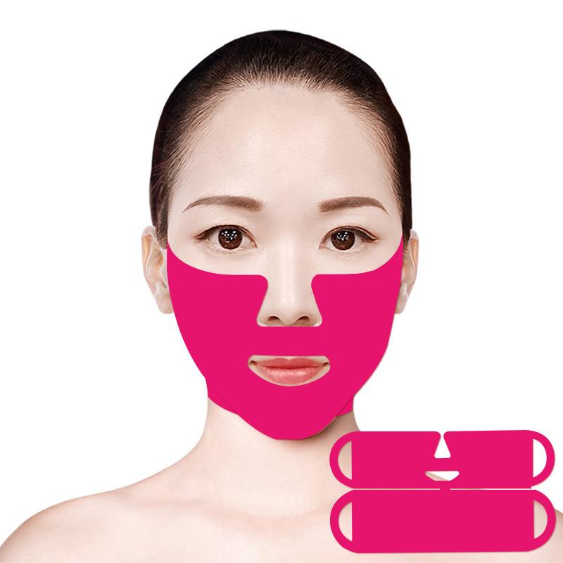 Doppel-V-Form Kinnreduzierer Gesichtsmaske Straffend Lifting Für schlaffe Haut Elastisches Band Für Hautpflege