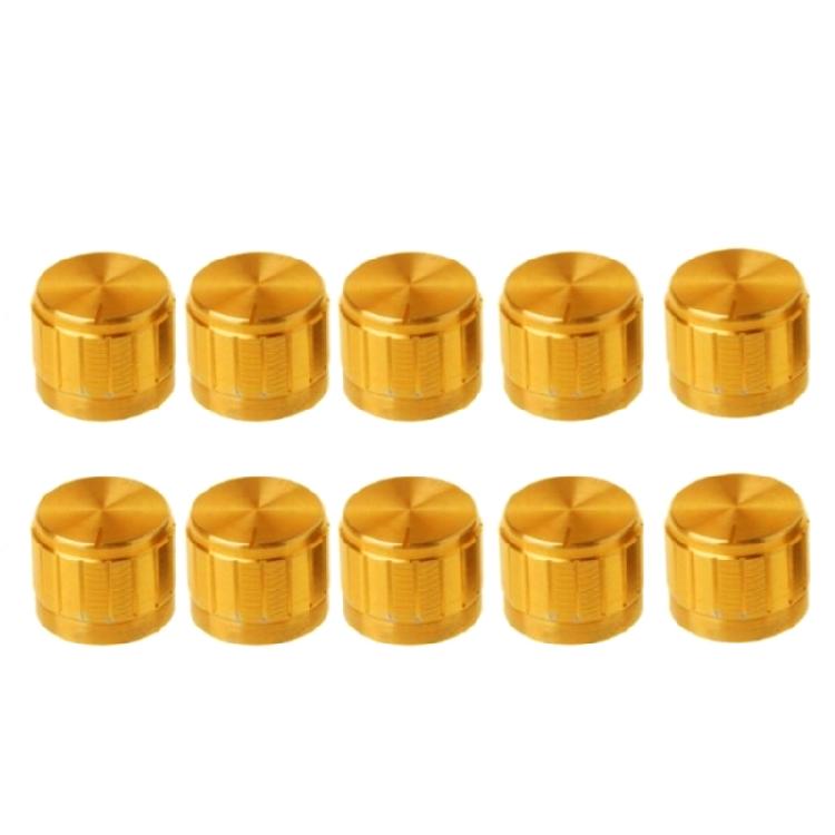 10Pcs Potentiometer Control Knob 6mm Shaft Hole Amplifier Knob Aluminum Alloy Electric Guitar Knobs Easy To Install