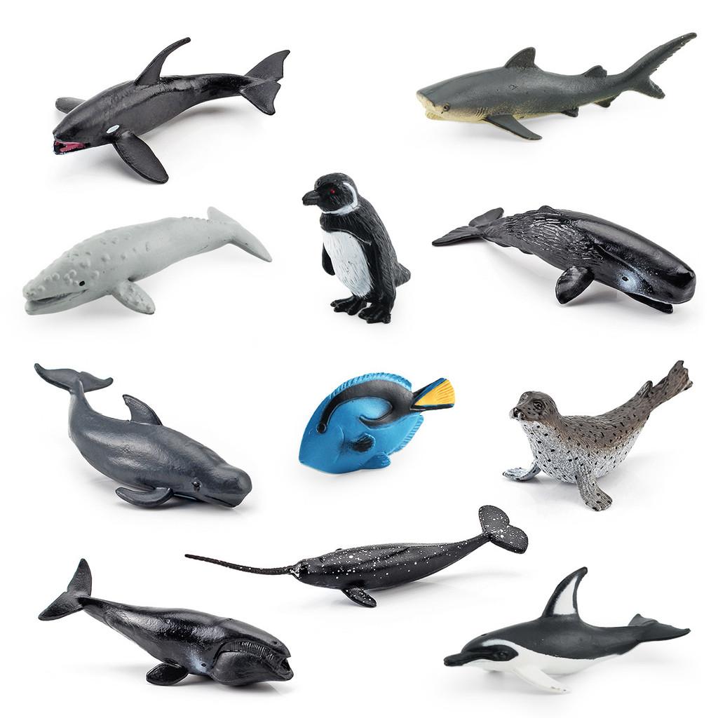 Realistic Ocean Animal Model Set Including Whales Dolphins Sharks Turtles Crabs And More For Educational Play And Decoration