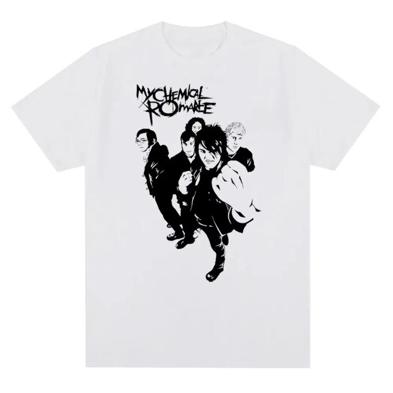 My Chemical Romance Band Mens and Womens Printed TShirts Vintage Mens and Womens Loose Clothes Unisex TShirts