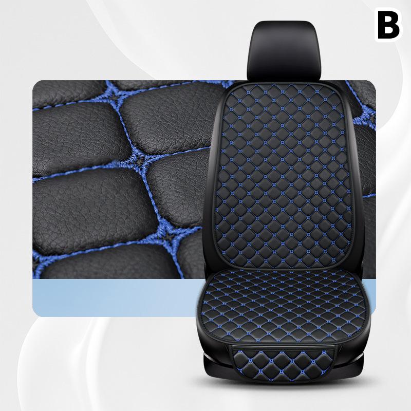 Pu Leather Car Seat Cover Universal Minimalism Soft Seat Cushion Protective Cover With Storage Pocket Car Interior Accessories