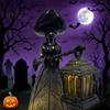 Hexenform Licht Halloween Lampe Dekoration, Gotisch Laterne haltendes Licht, Gruselige Batteriebetriebene Dekoration für Zuhause Büro Veranda Betrieben Nacht
