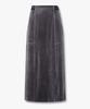 VOICE OF VOICES Jersey Velour Skirt _Dark Grey _7156435002