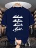 Unisex Crew Neck Tee Mountain Forest Nature Graphic Print Soft Cotton Loose Breathable Short Sleeve Summer Casual Street Tops