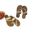 2025 Summer New Retro Flat Slippers Night Breeze Gentle Vacation Beach Cover Toe Cool Slippers