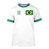 Brazil Jersey T-shirt Fine Design Brazilian Select Shirt O Neck Oversized Football Team Casual Streetwear Mens Clothing