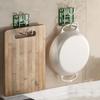 Auto Adhesive Shower Hook Space Saving Bathroom Accessories Strong Hold Plastic Mounts No Tools Required