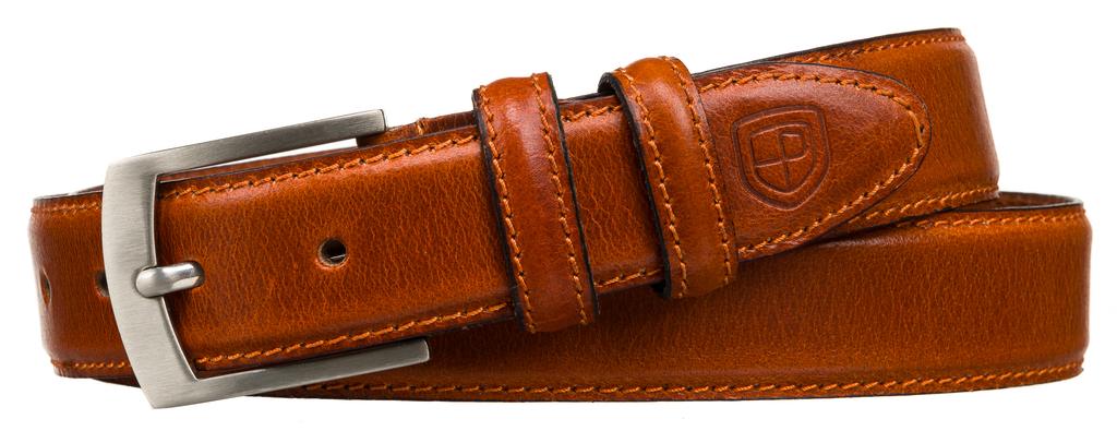 PTN Narrow Leather Belt LTP-CRU-85-9449 Tan
