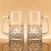 ZISIZ Tempered Glass Mug with Handle