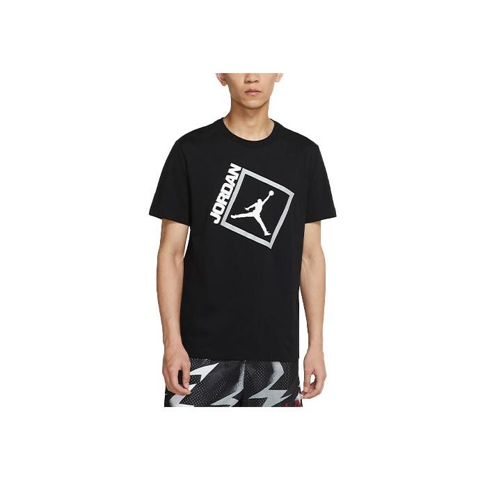 Jordan Jumpman Box SS Breathable Sports Casual Letter Print Short Sleeve T-Shirt Men Tops Black DA9901-010