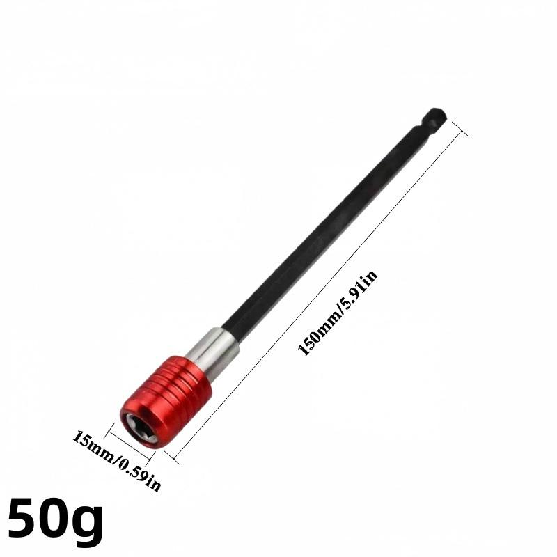 3PC Extended Hex Shank Quick Release Self-Locking Rod with Magnetic Extension