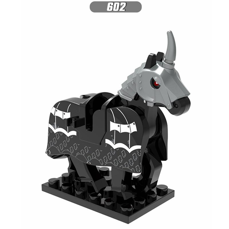 X0158 Medieval Roman Knight War Horse Compatible Military Building Blocks Minifigures Accessories Kids Toys