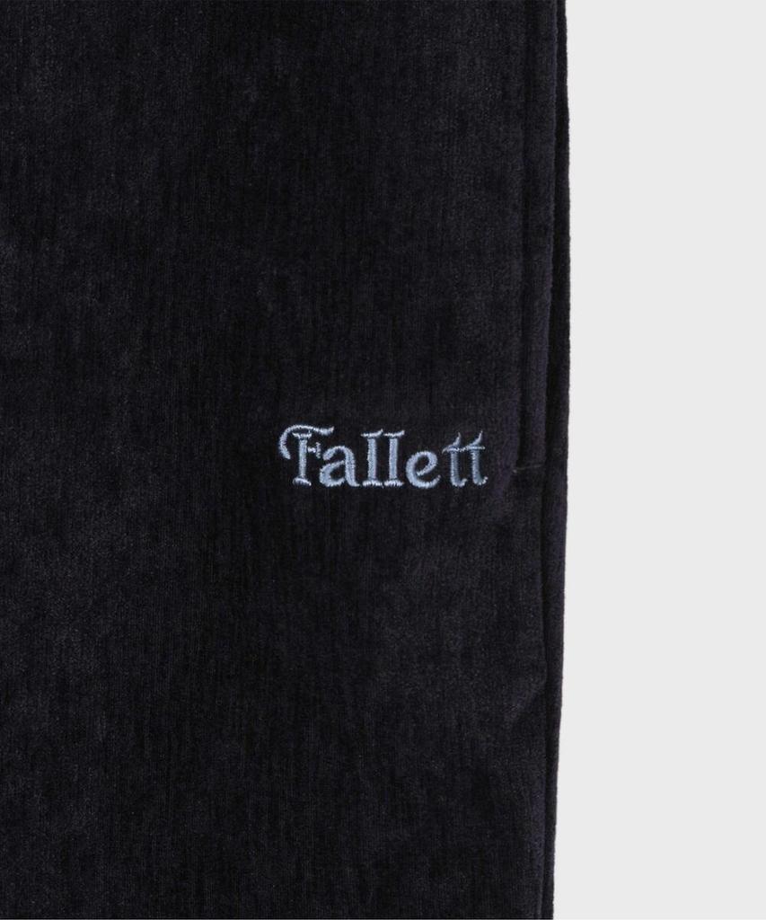 FALLETT Bootcut Velour Pants Navy