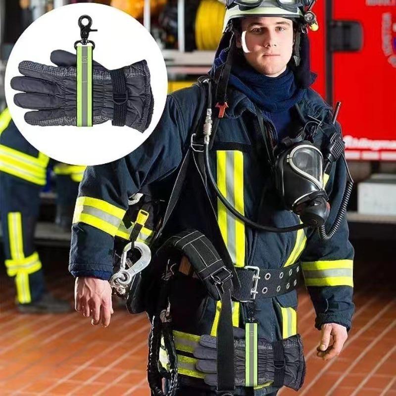 Nylon Glove Clip Carabiner for Outdoor Hiking Backpack Belt Firefighting Rescue Gear Durable Glove Holder Organizer Accessory